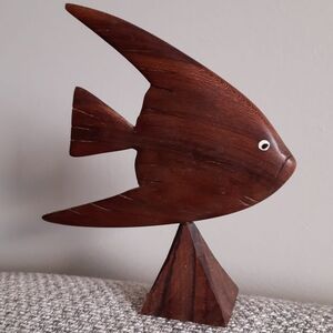 Vintage Wooden Fish 70s